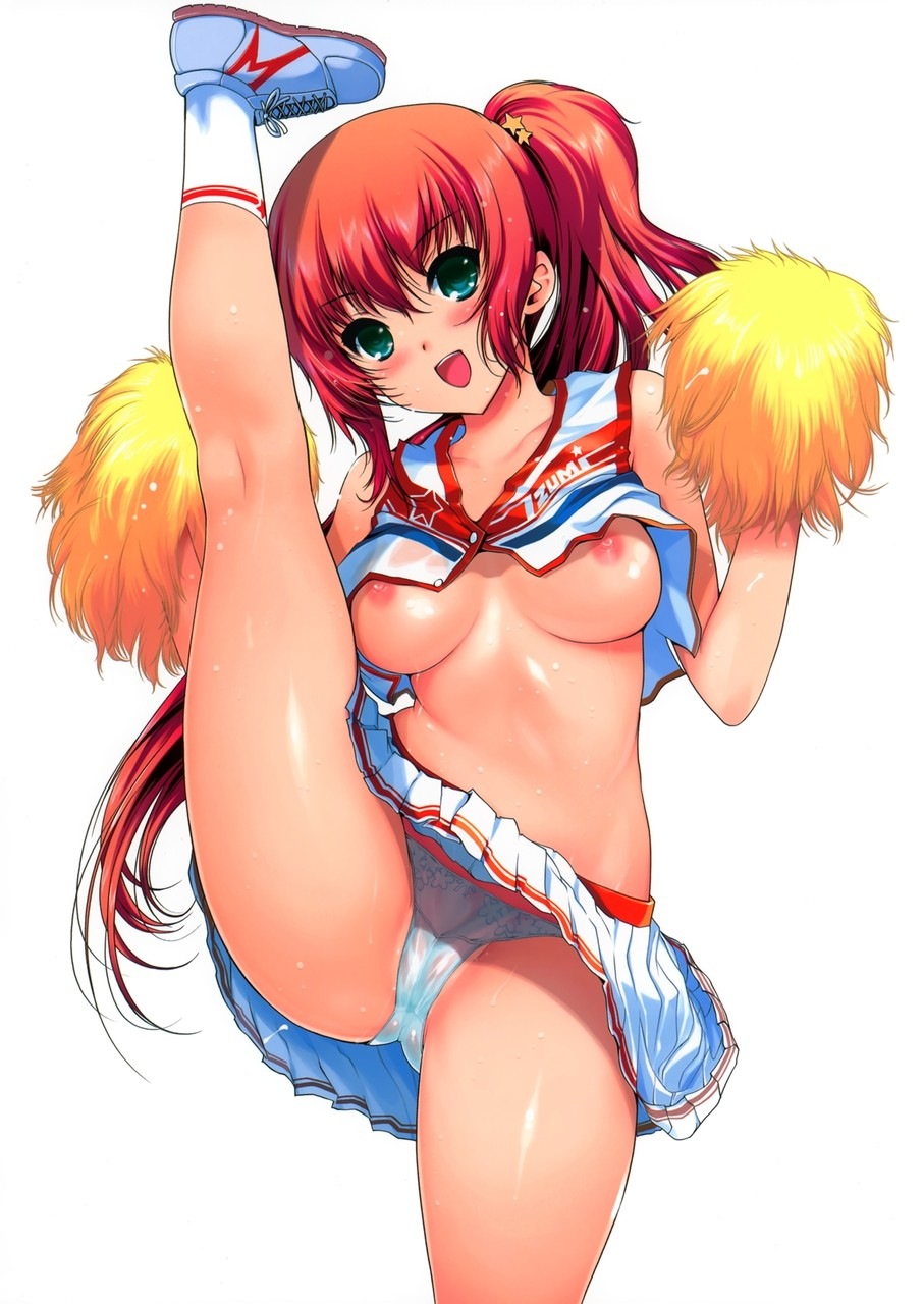 Erotic images of 2-d girl wearing a cheerleader (leader), (30 photos) - 2/3...